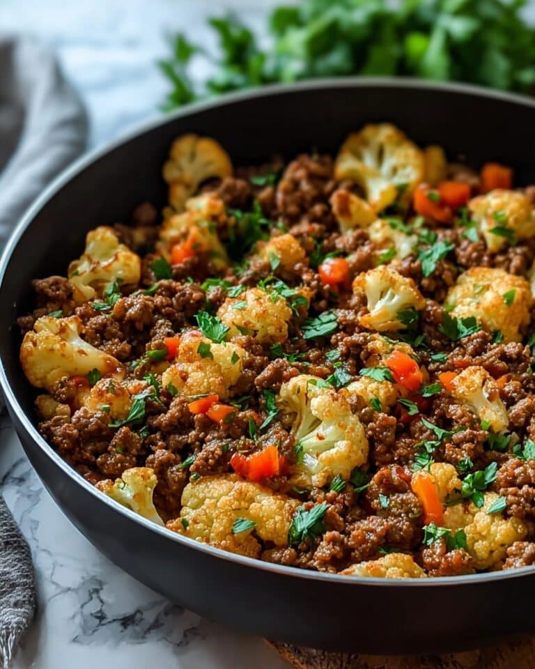 Savory Ground Beef Cauliflower Skillet That’s Ready in 30 Minutes Recipe