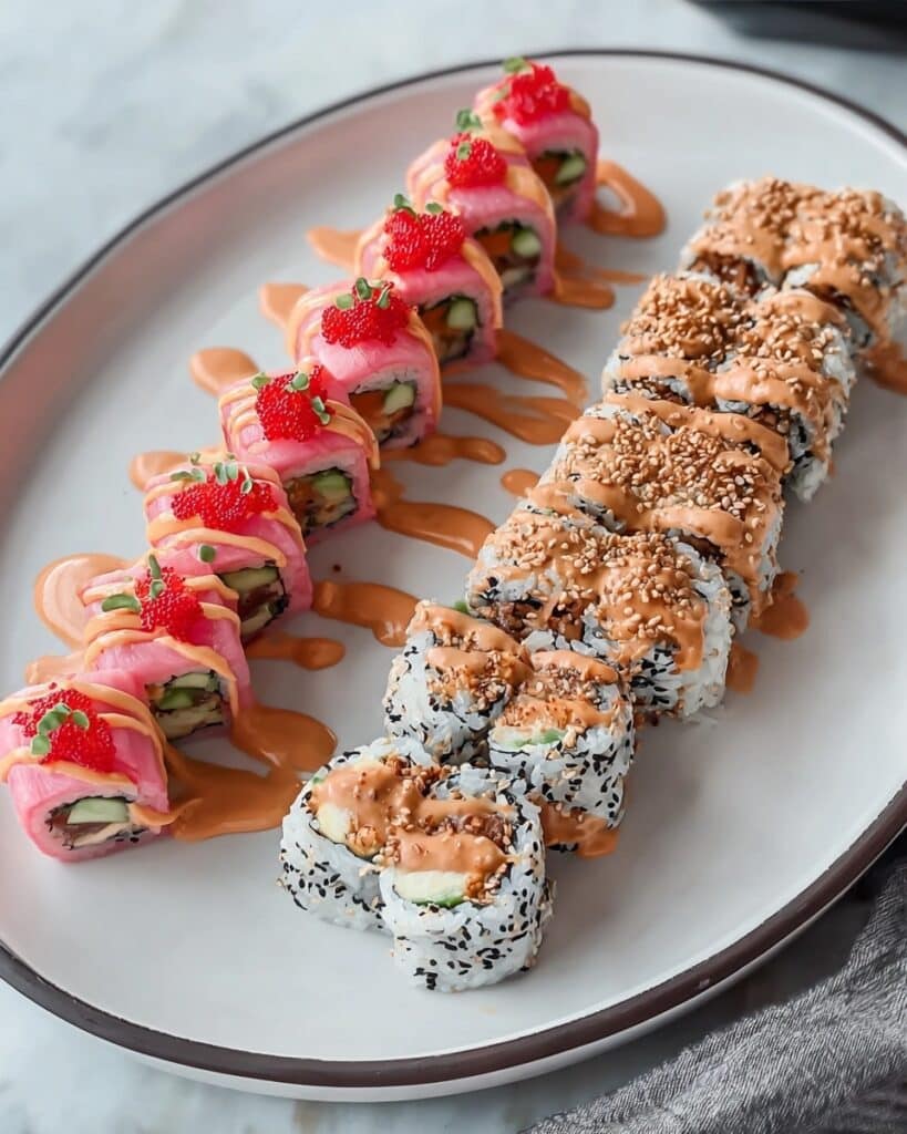 Colorful Pink Sushi Rolls That Wow at Every Celebration Recipe