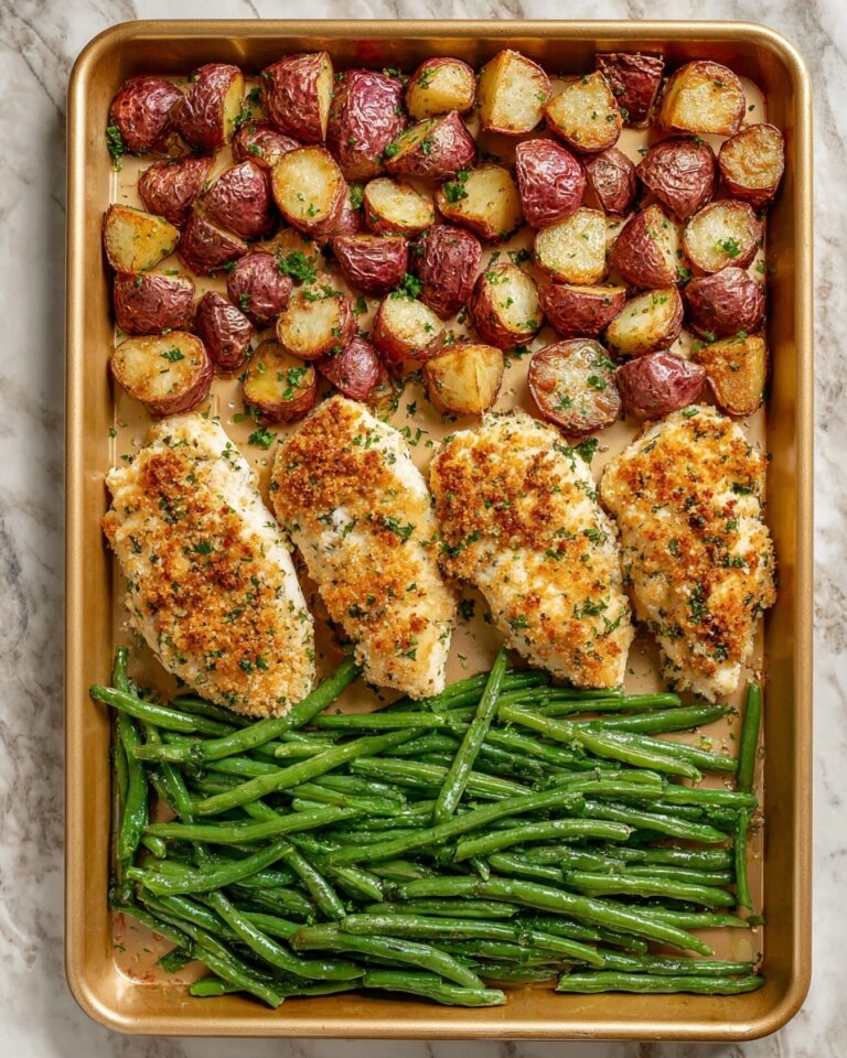Parmesan Crusted Chicken Sheet Pan Dinner Recipe