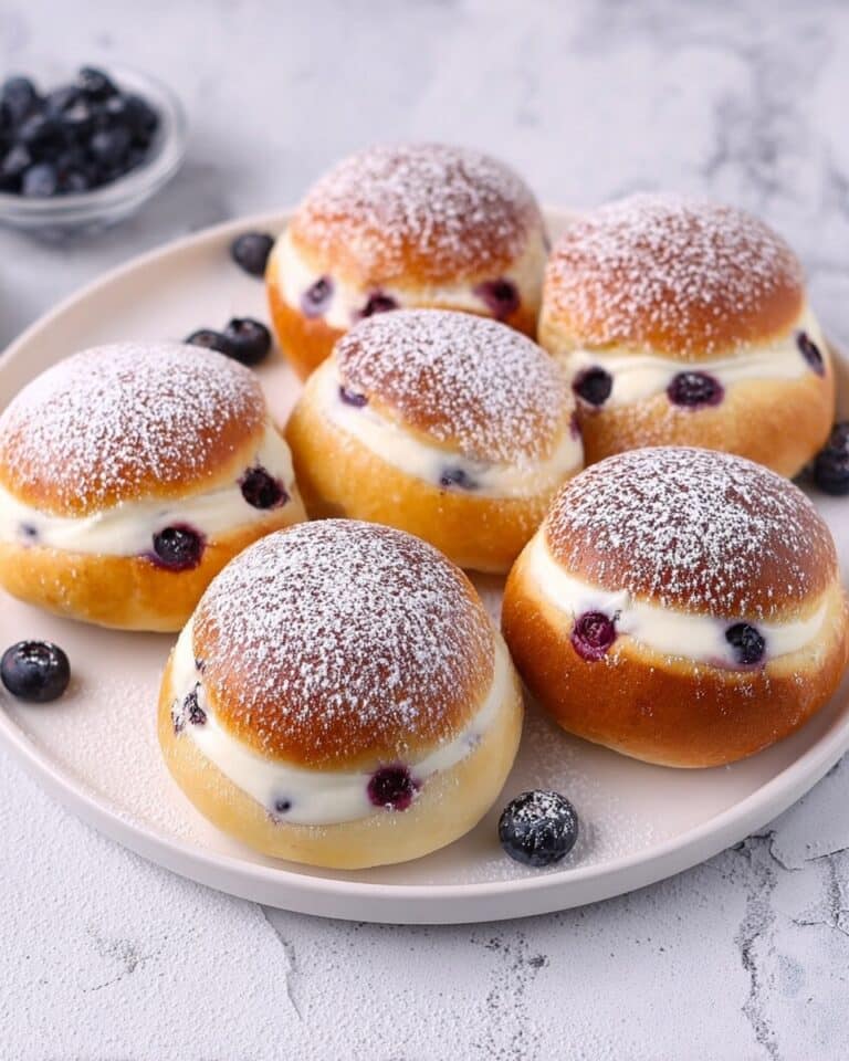 Blueberry Cheesecake Danish Buns Recipe