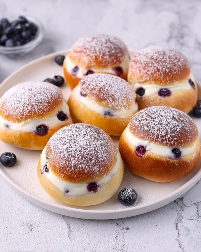 Blueberry Cheesecake Danish Buns Recipe