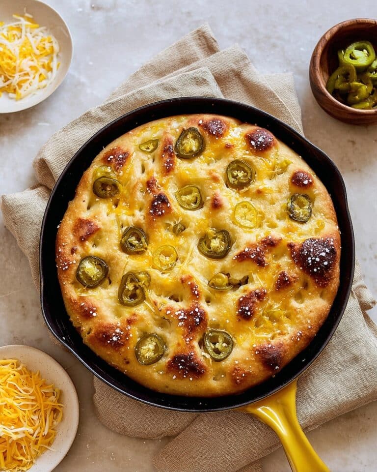 Jalapeno Cheddar Focaccia Recipe