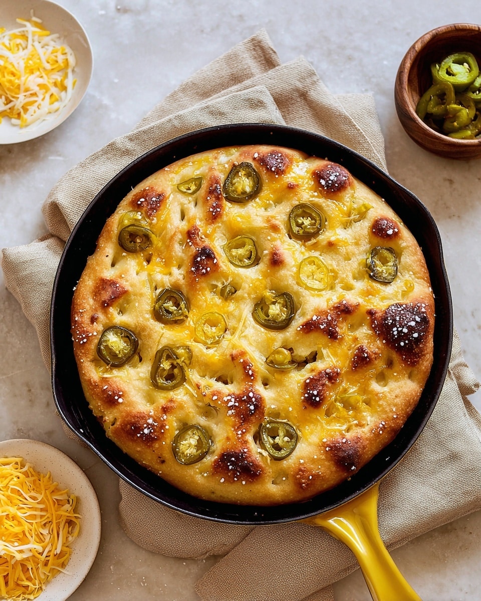Jalapeno Cheddar Focaccia Recipe