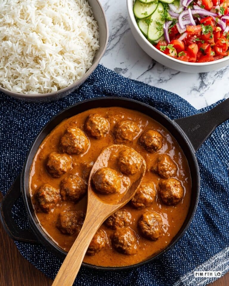 Lamb Kofta Curry with Mint Yoghurt Recipe