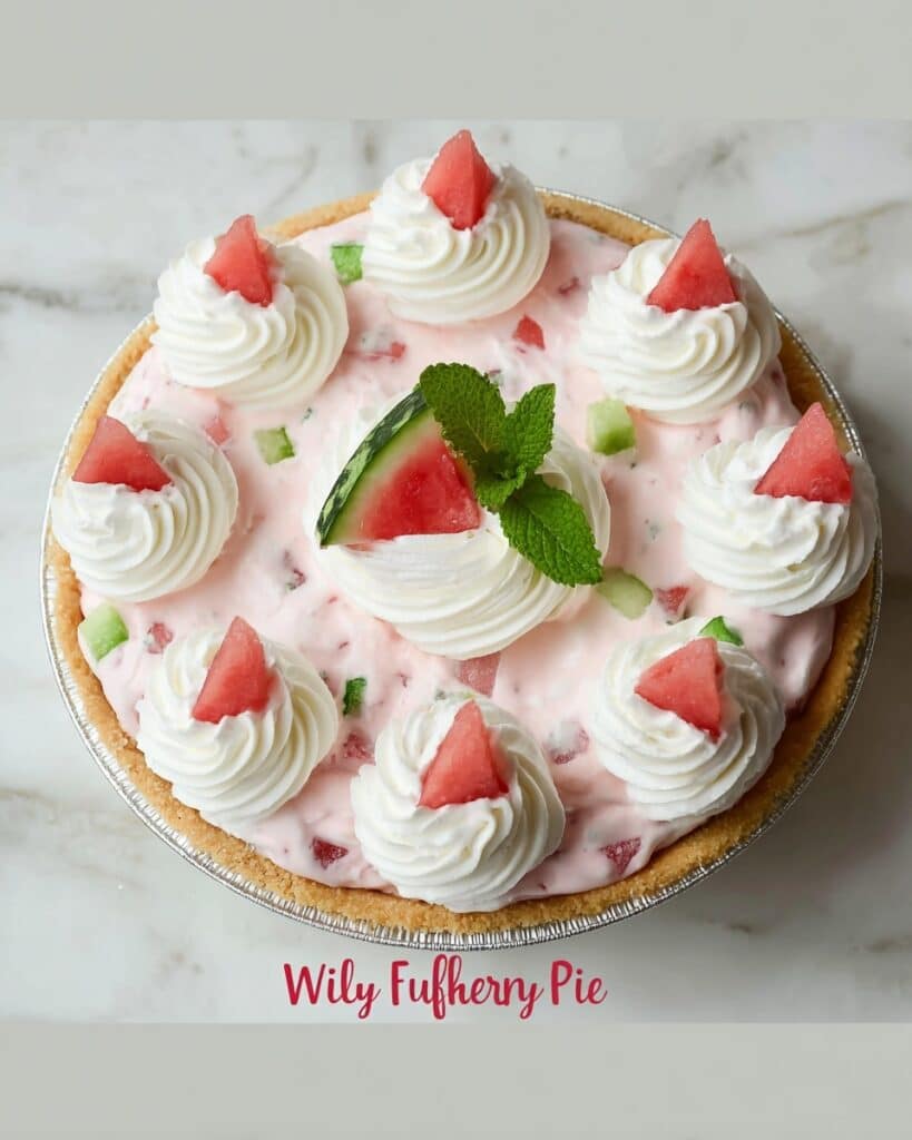 Fluffy Watermelon Pie Recipe
