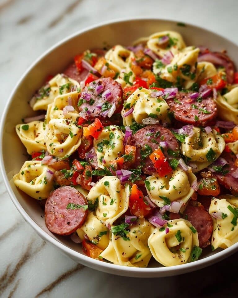 Salami-Mozzarella Tortellini Pasta Salad Recipe
