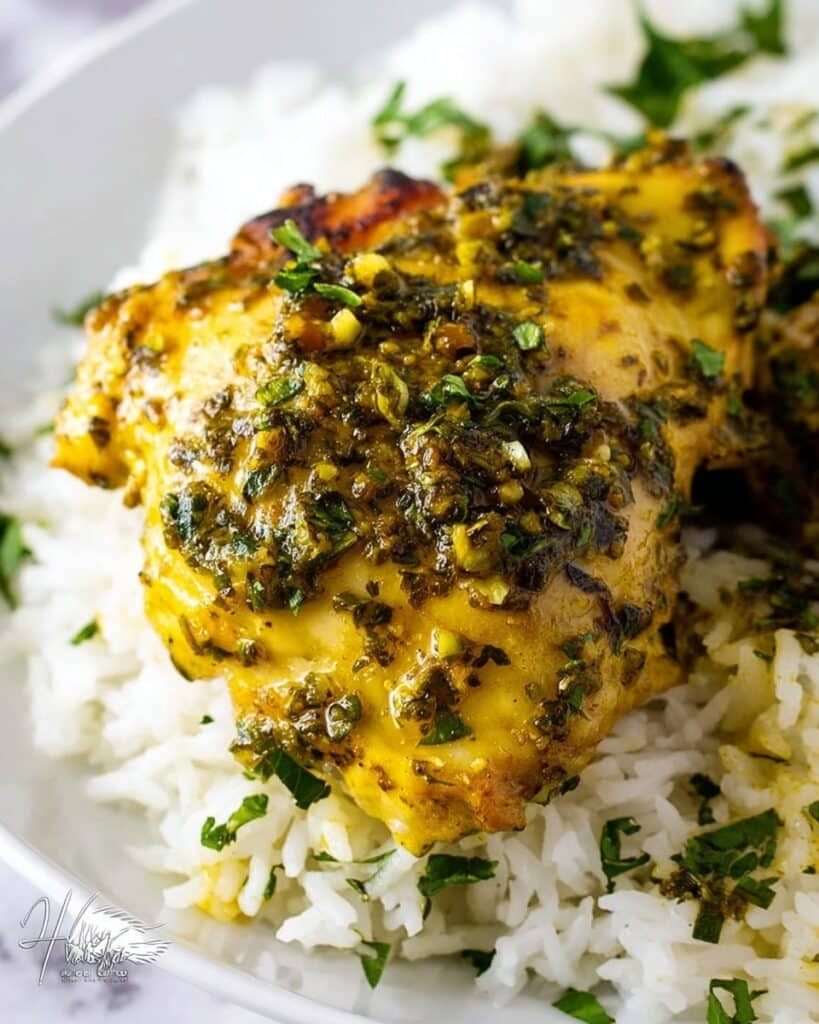 Crock Pot Chicken Thighs with Lemon, Garlic, and Spices Recipe
