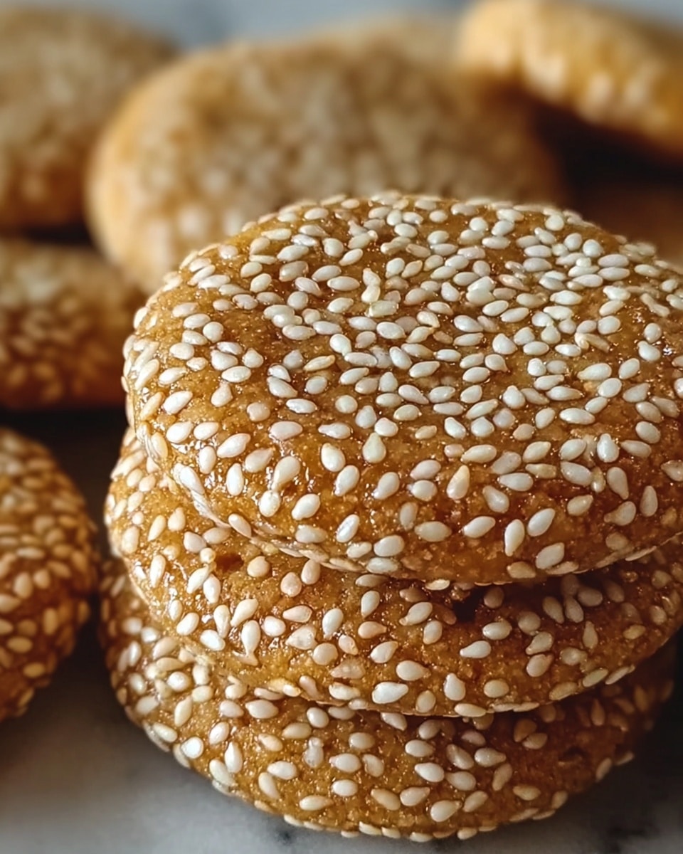 Irresistibly Chewy Sesame Honey Cookies Recipe