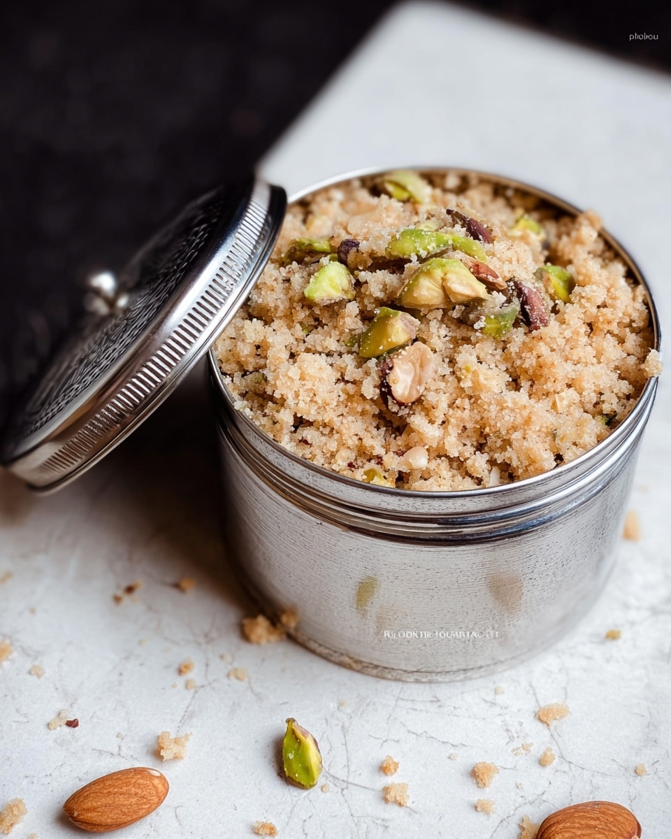 Malida: Traditional Indian Sweet Crumble with Nuts and Jaggery Recipe