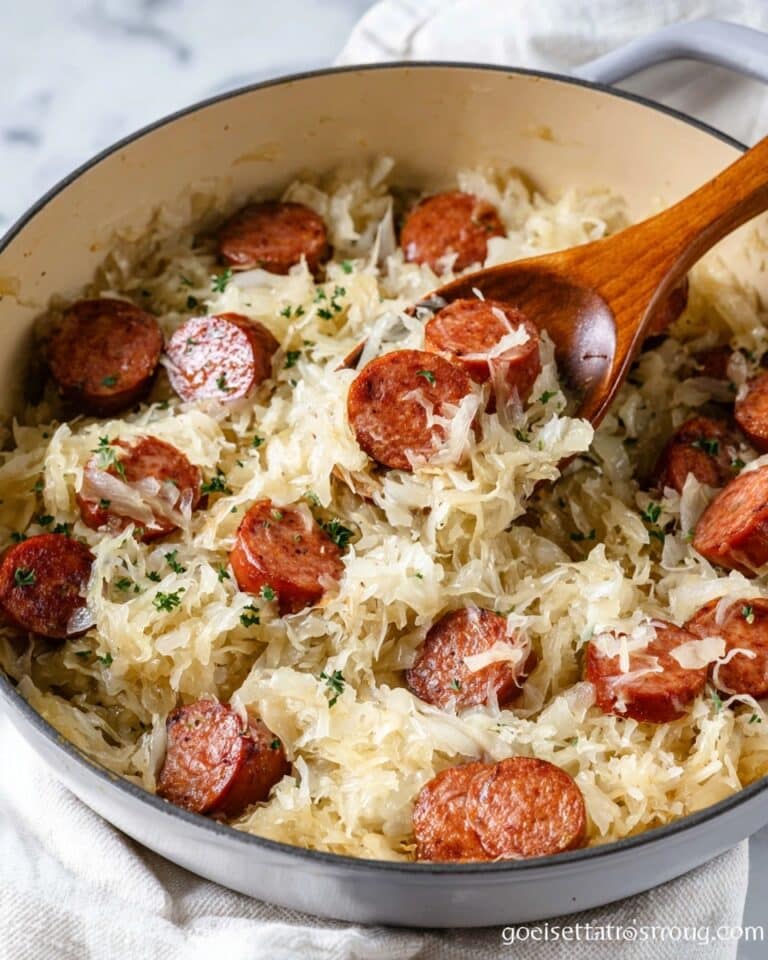 Kielbasa and Sauerkraut Skillet Recipe