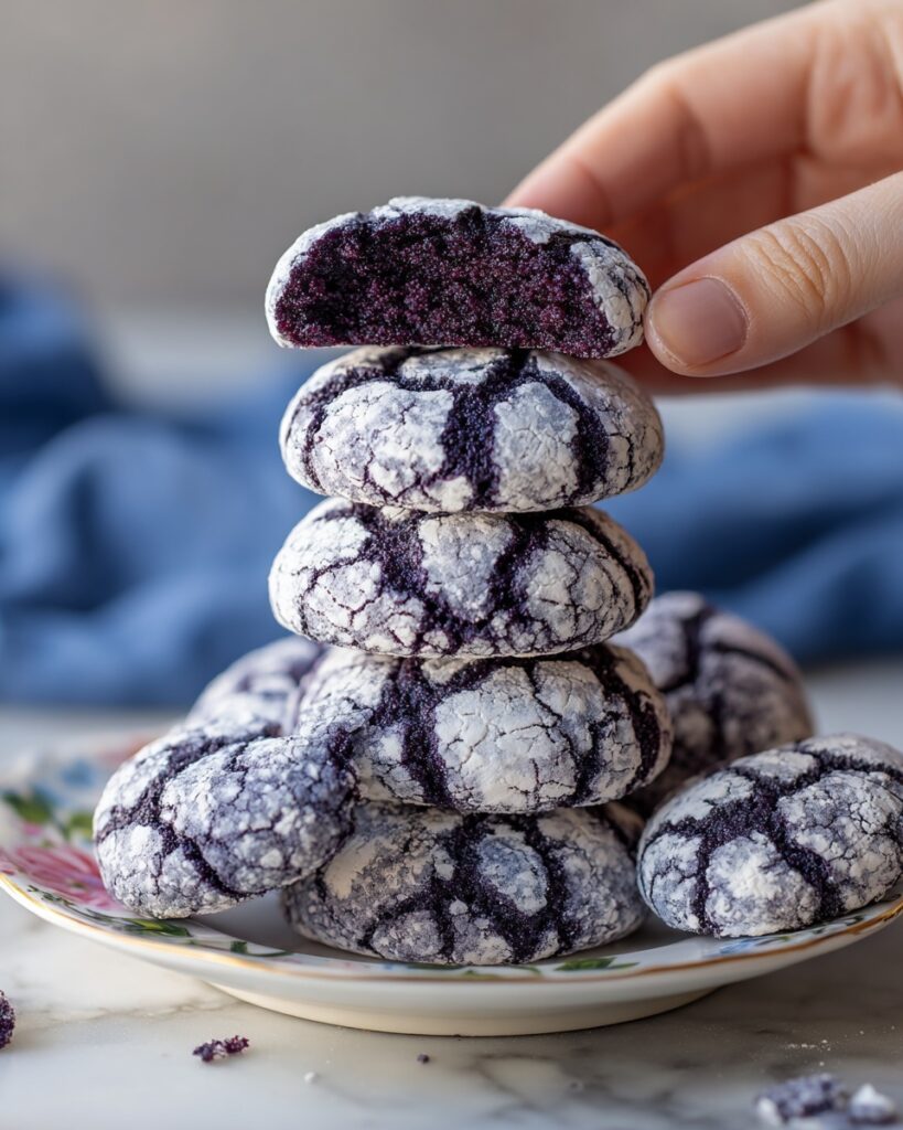 Blueberry Crinkle Cookies Recipe