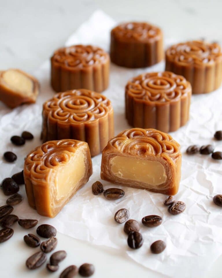 Coffee Snow Skin Mooncakes Recipe