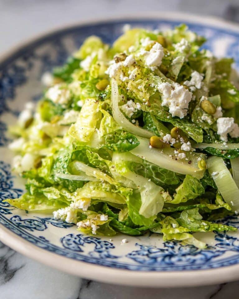 Maroulosalata (Greek Lettuce Salad with Feta and Dill) Recipe