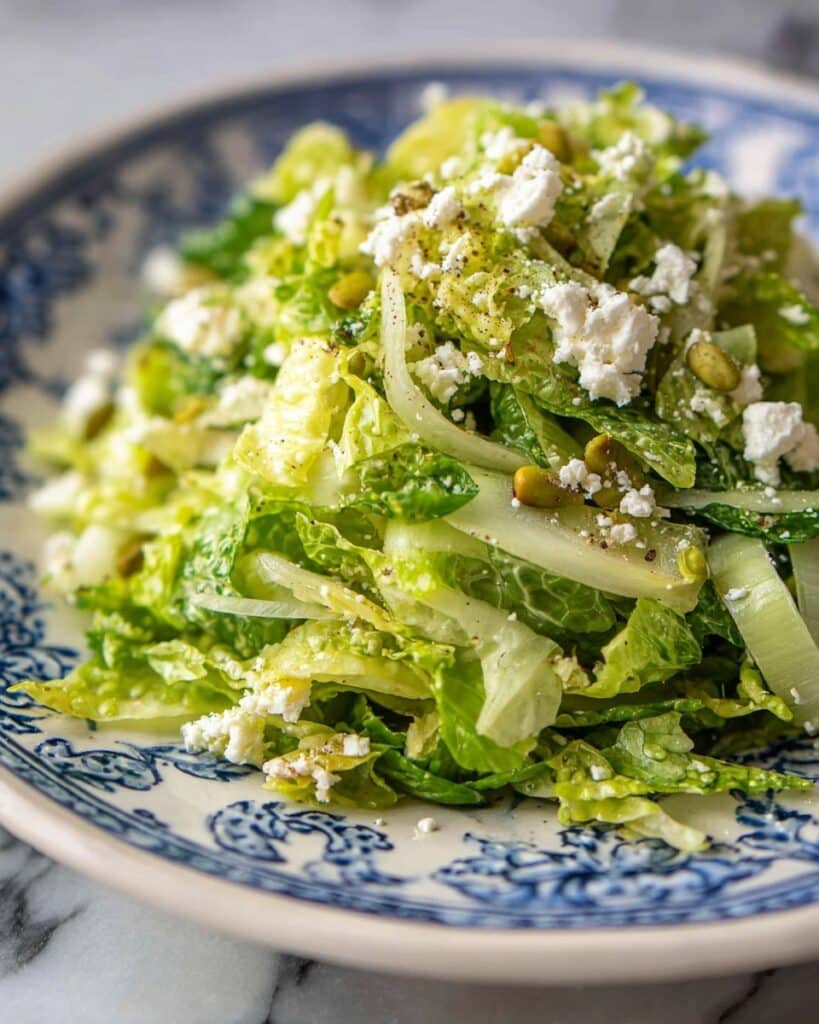 Maroulosalata (Greek Lettuce Salad with Feta and Dill) Recipe