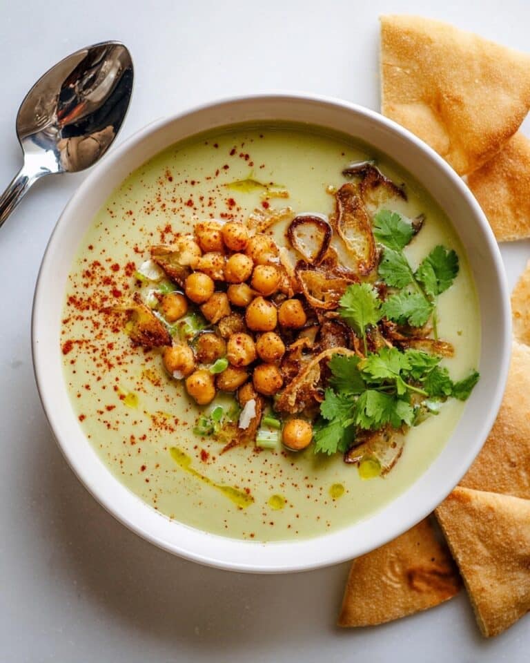 Hummus Soup With Crispy Chickpeas Recipe