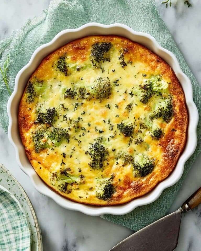 Crustless Broccoli and Gruyère Quiche Recipe