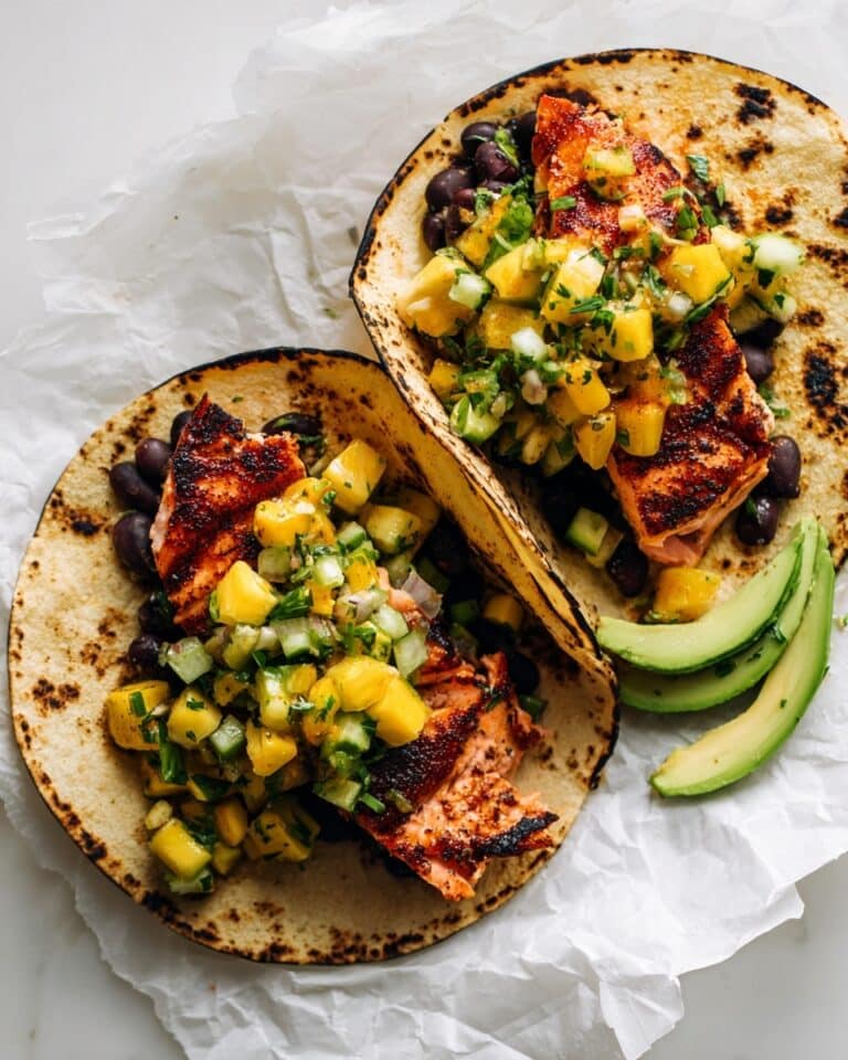 Salmon Tacos with Mango Corn Salsa Recipe