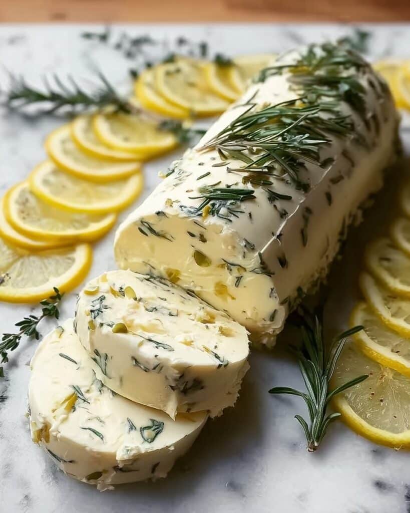 Lemon Thyme Cheese Log Recipe