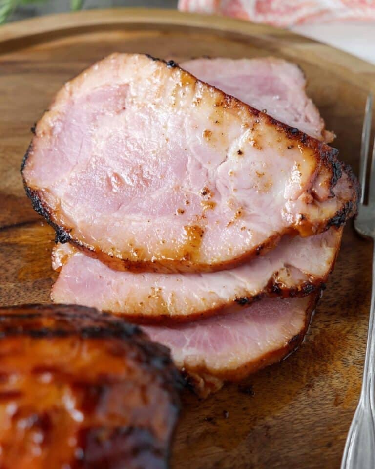 Air Fryer Gammon Joint with Honey Mustard Glaze Recipe