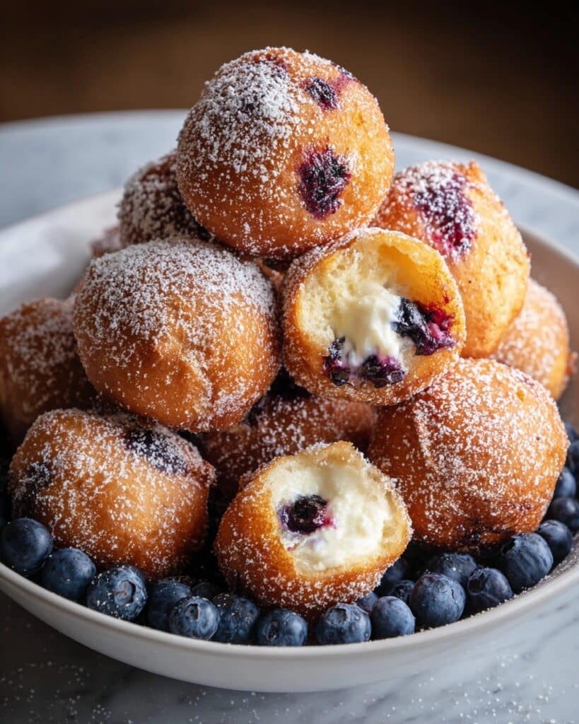 Air Fryer Blueberry Cottage Cheese Donut Holes Recipe