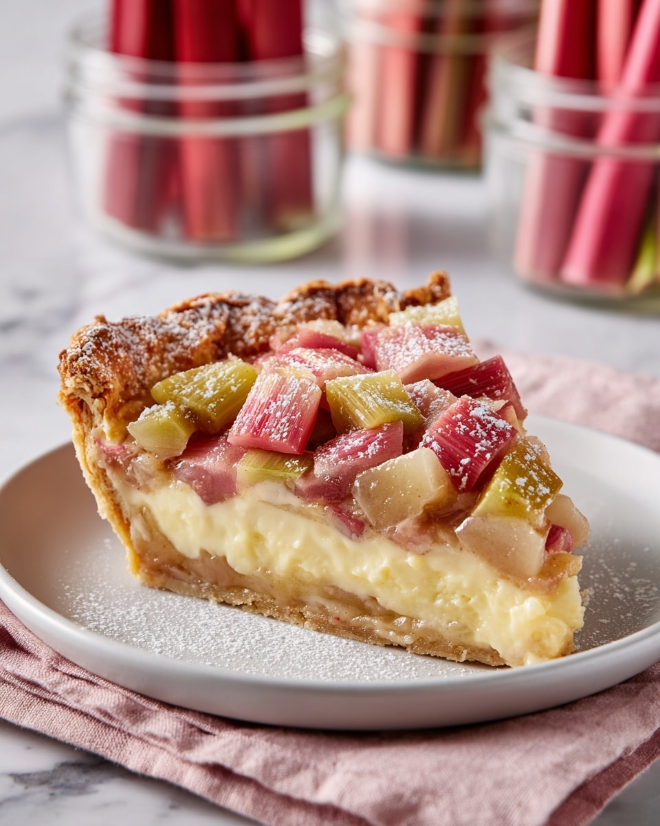 Easy Rhubarb Custard Pie Recipe