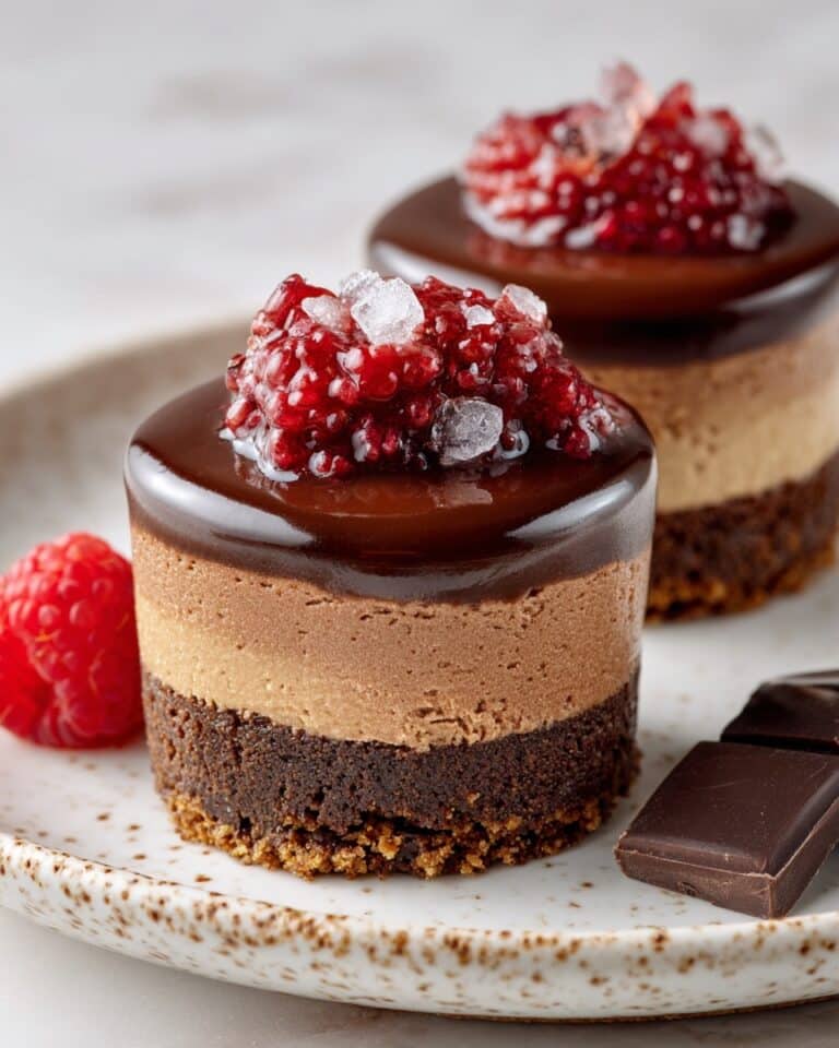 Chocolate Raspberry Mousse Cups with Sea Salt Recipe