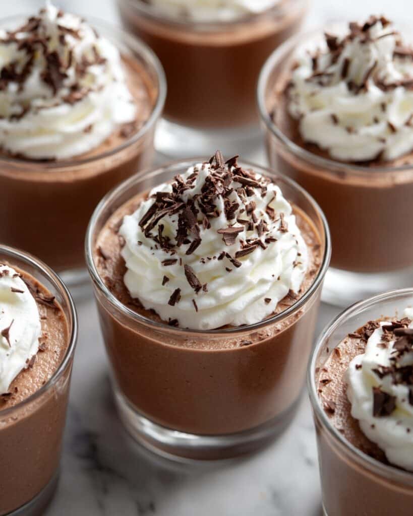 Chocolate Kahlua Mousse with Shaved German Chocolate Recipe