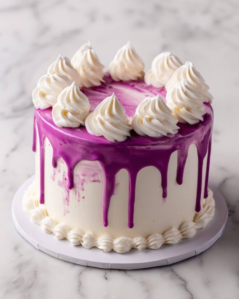 How to Make a Beautiful Drip Cake with Vibrant Ganache Drips Recipe