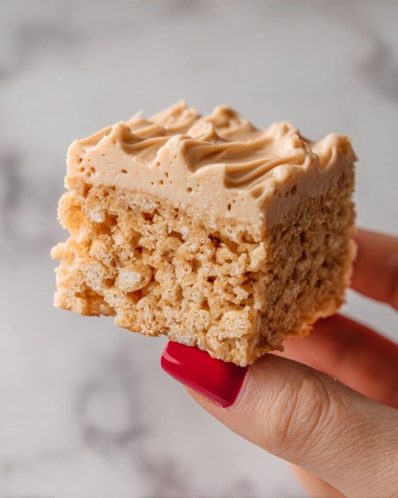 Brown Butter Rice Krispie Treats with Brown Butter Frosting Recipe