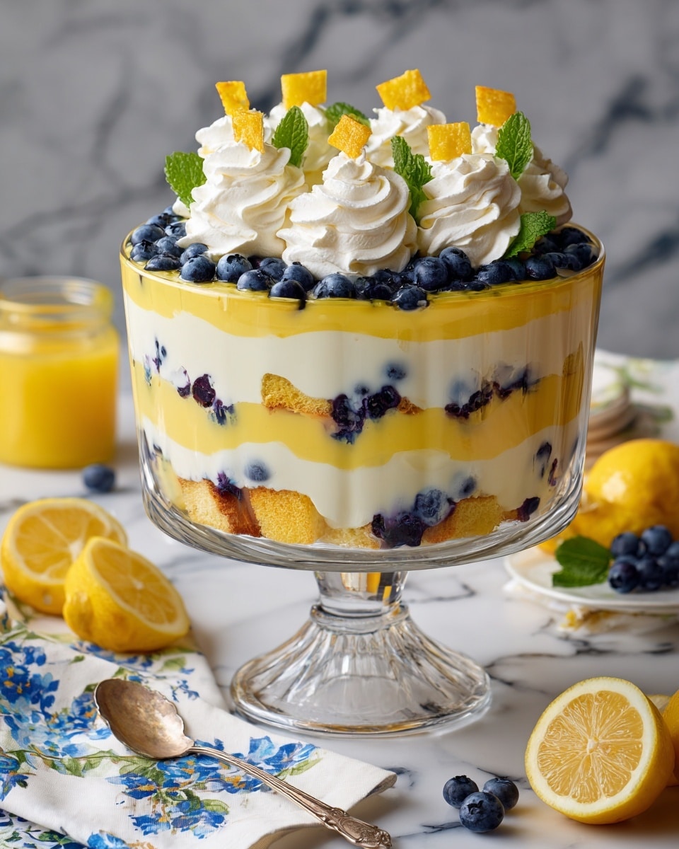 Easy Lemon Blueberry Trifle Recipe