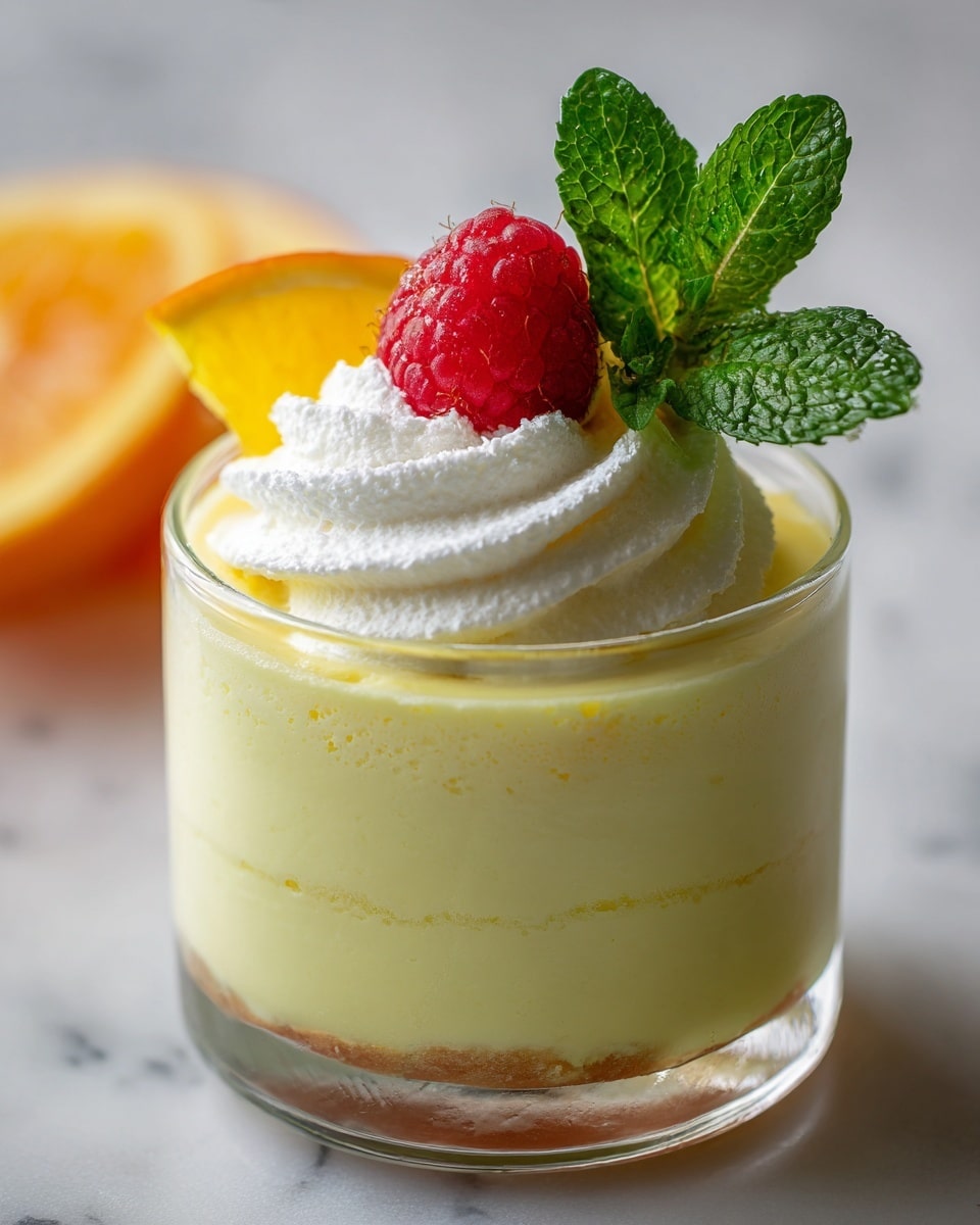 Lemon Mousse with Graham Cracker Crust and Fresh Berries Recipe