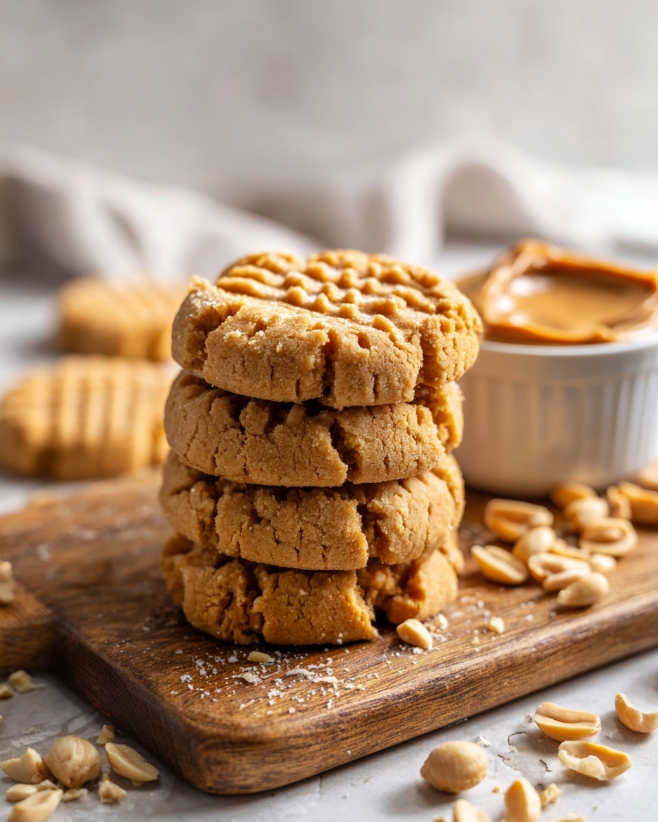 Easy Chewy 5-Ingredient Peanut Butter Cookies Recipe