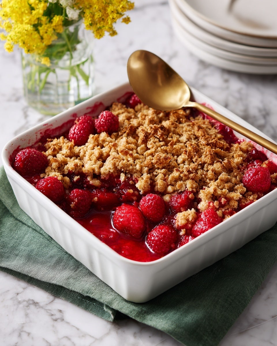 Warm Raspberry Cobbler Recipe