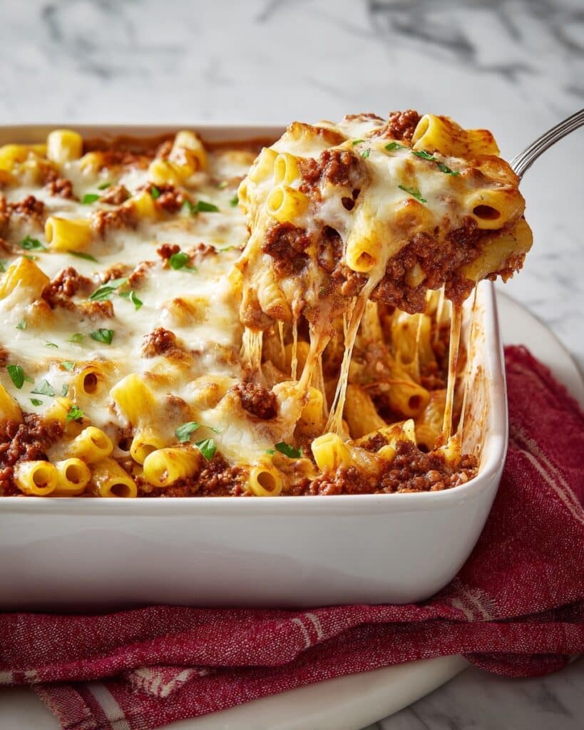 Cheeseburger Pasta Casserole for Easy Family Dinners Recipe