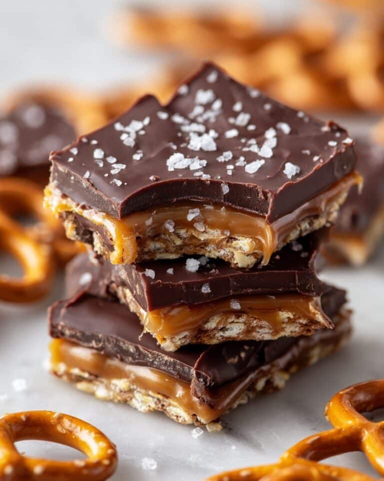 Salted Caramel Pretzel Bark Recipe