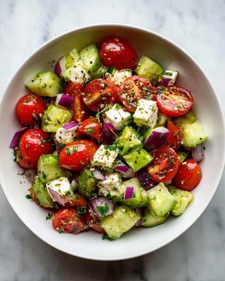 Mediterranean Cucumber Tomato Salad Recipe