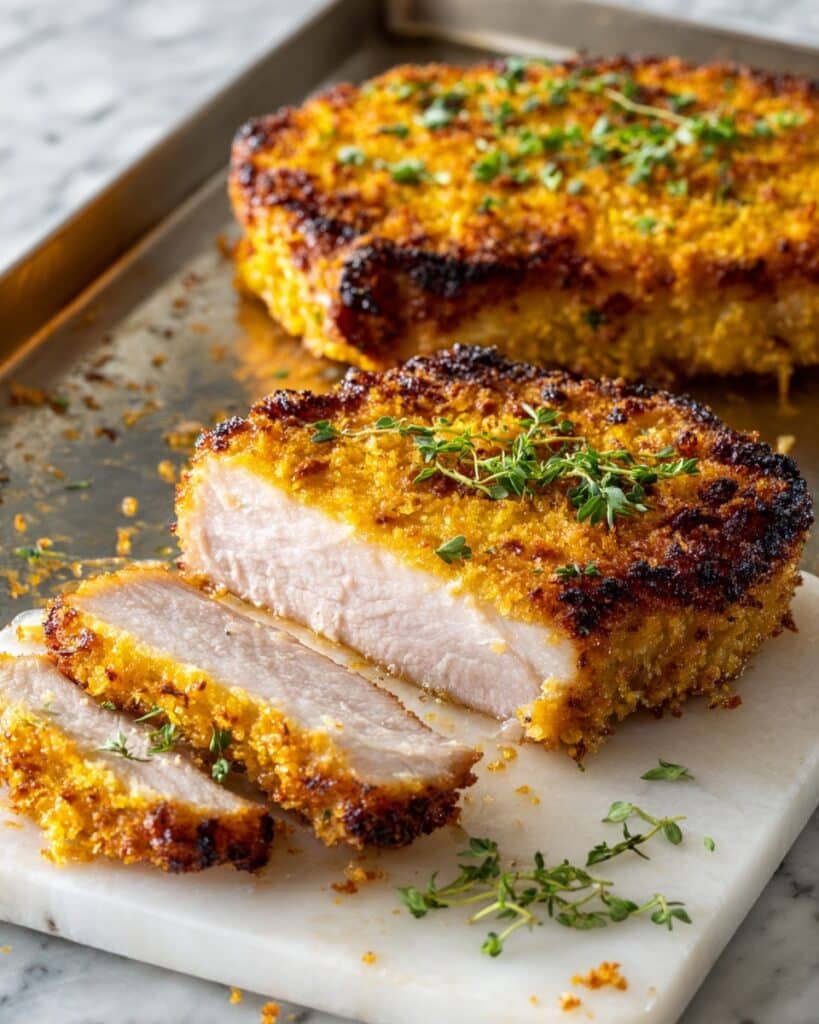 Crispy Baked Parmesan Pork Chops Recipe