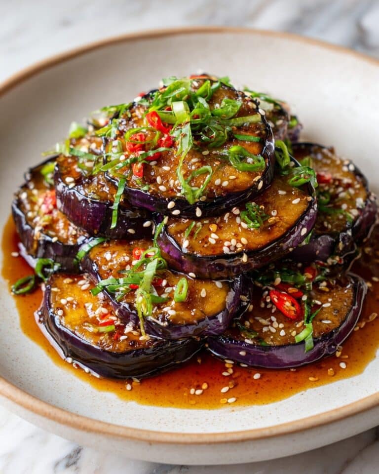 Crispy Eggplant with Garlic Soy Glaze Recipe