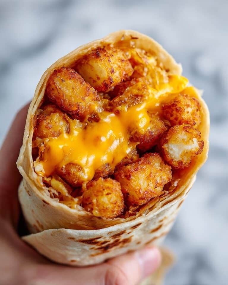 Cheesy Potato Burrito: The Ultimate Crispy Tater Tot Comfort Food Recipe