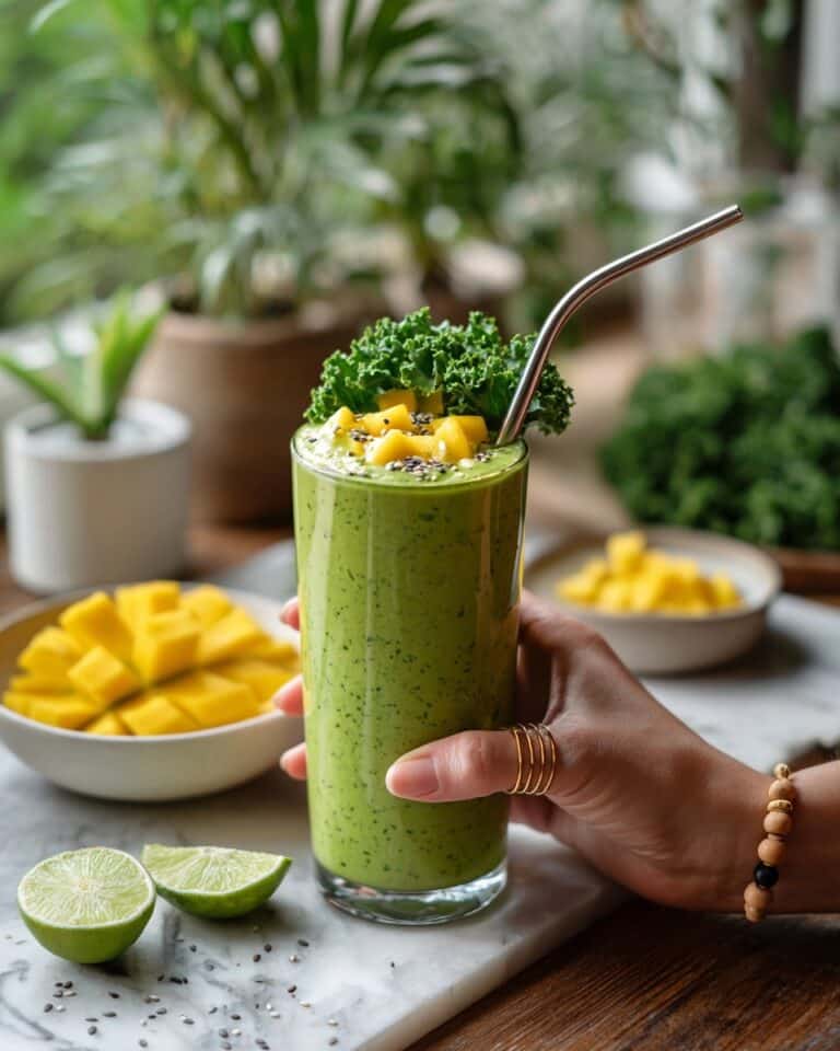 Kale and Mango Green Smoothie Recipe