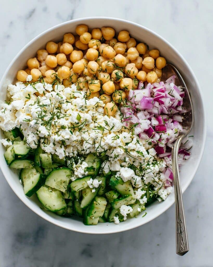 Perfect Cottage Cheese and Chickpea Salad Recipe