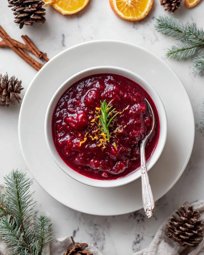 Healthy Cranberry Sauce {no added sugar} Recipe