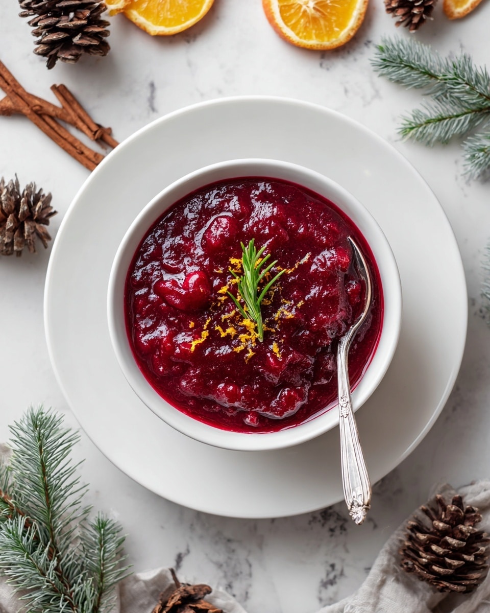 Healthy Cranberry Sauce {no added sugar} Recipe