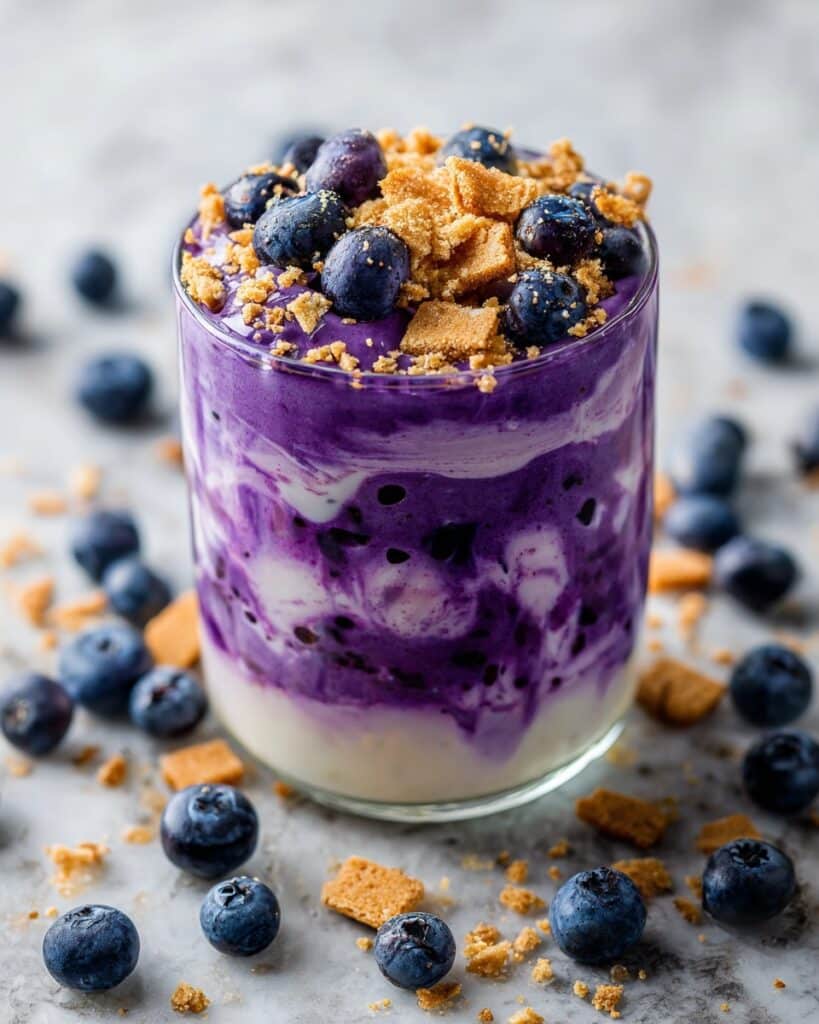 Blueberry Cheesecake Overnight Oats Recipe