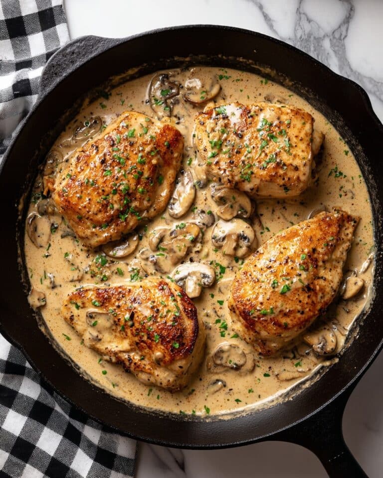 Smothered Pork Chops with Creamy Onion Thyme Gravy Recipe