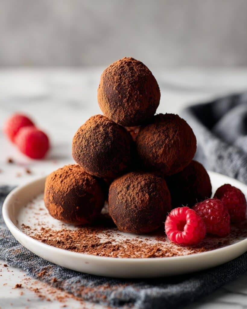 Cocoa Dusted Chocolate Truffles Recipe