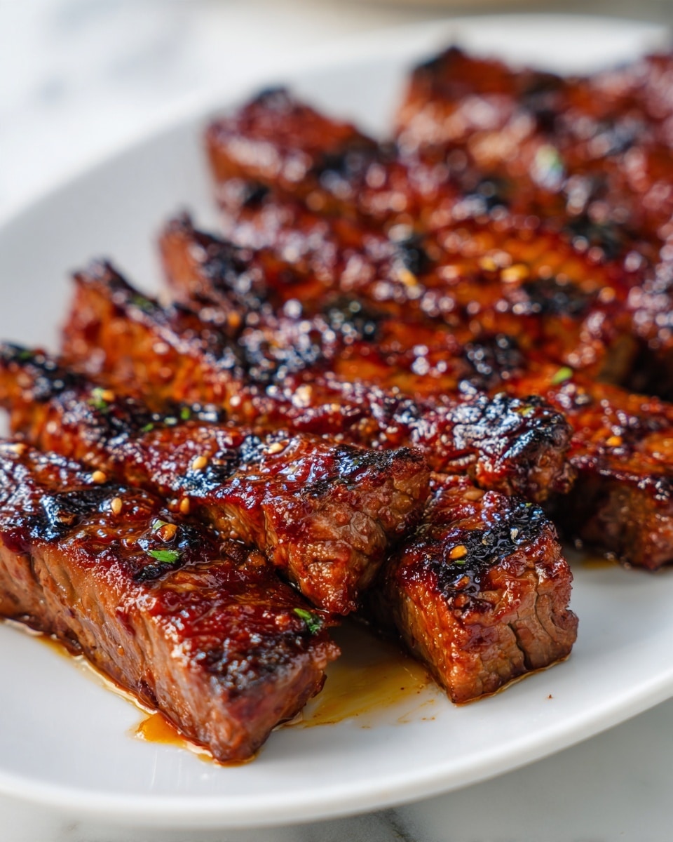 Honey Glazed Steak Strips Recipe