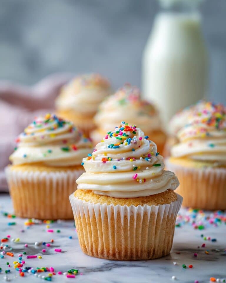 Vegan Rainbow Dot Cake Cupcakes Recipe