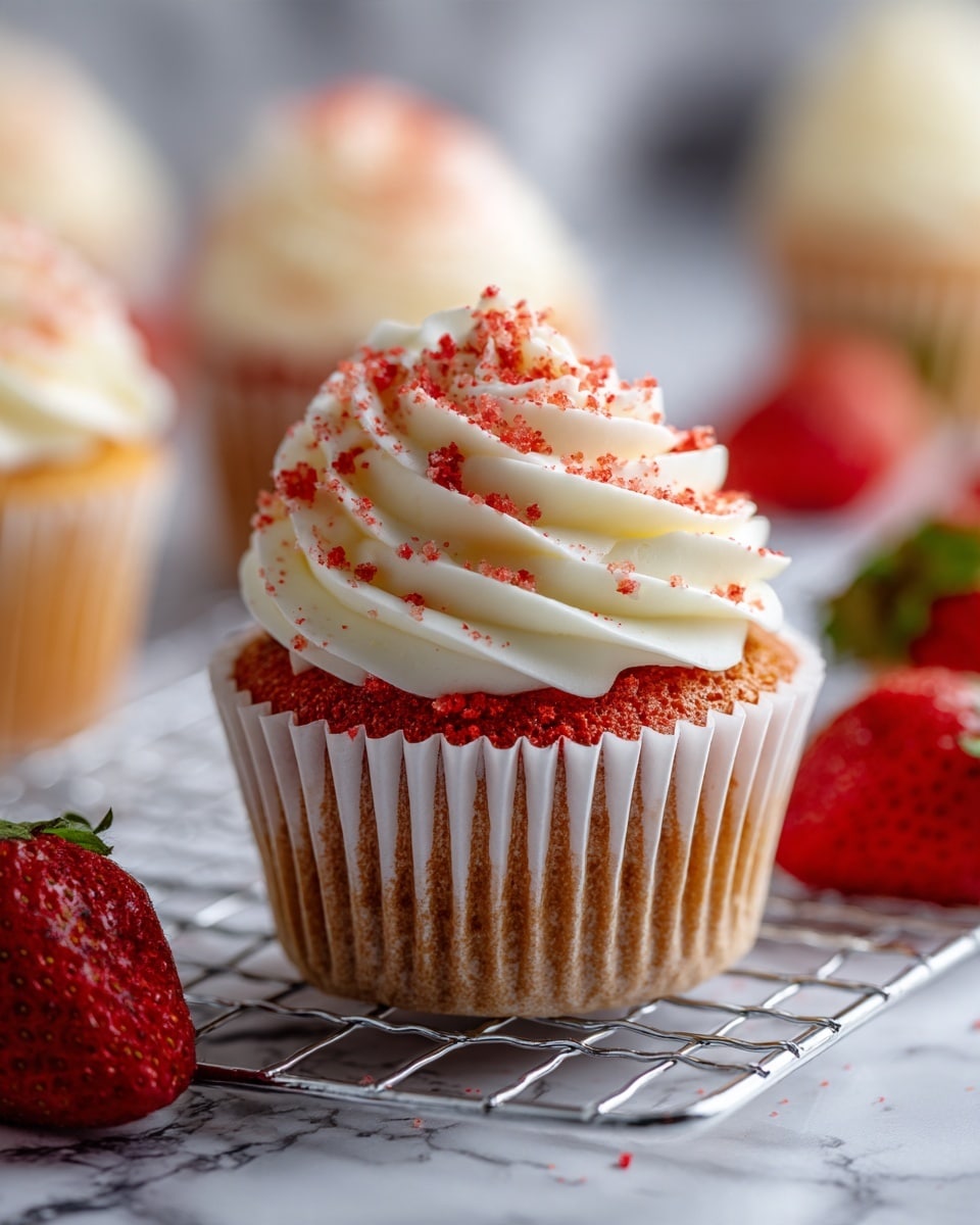 Strawberry Crunch Cupcakes Recipe