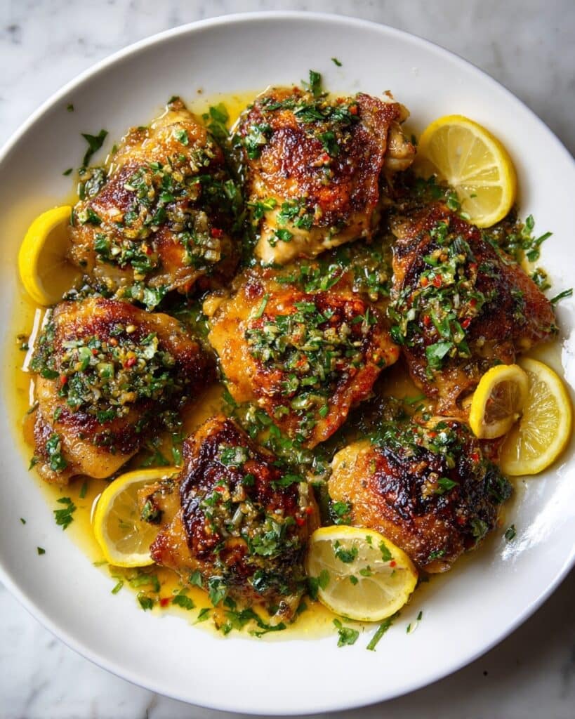 Lemon Garlic Oven-Baked Chicken Thighs Recipe